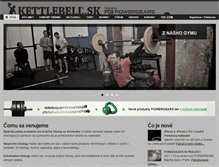 Tablet Screenshot of kettlebell.sk